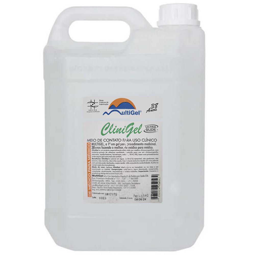Gel Ultrasson Condutor ECG 5kg Clinigel